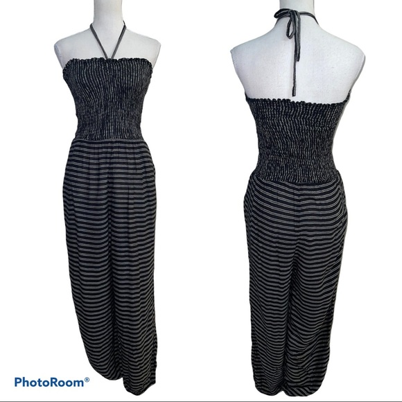 Free People Black Balloon Jumpsuit Size Large - Picture 3 of 7